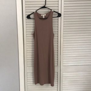 Beige body con dress
